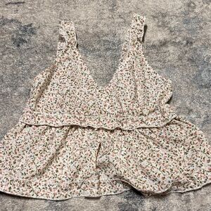 Floral Sleeveless Women's Top